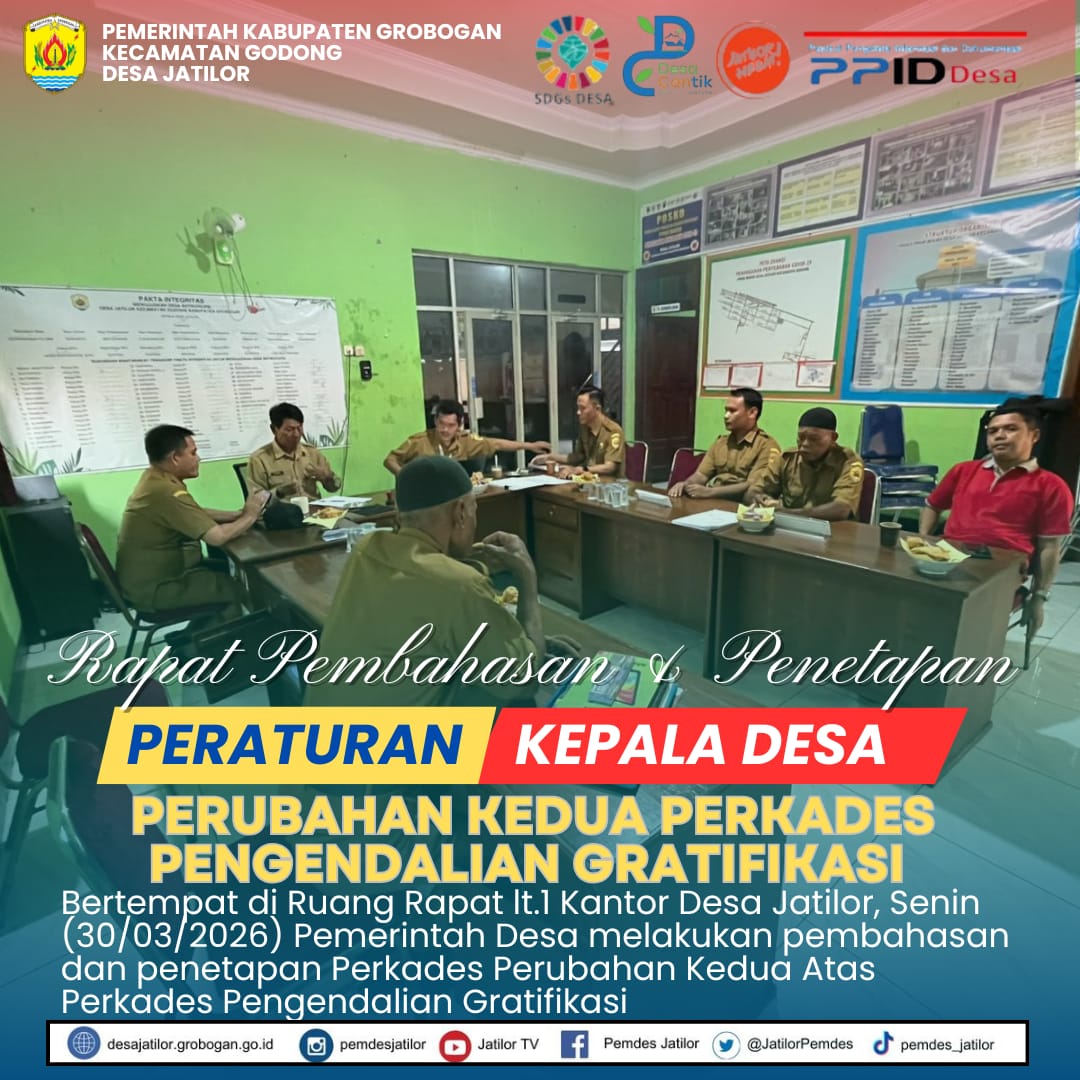 20260330 Rapat Penetapan Perkades Perub Kedua Pengendalian Gratif