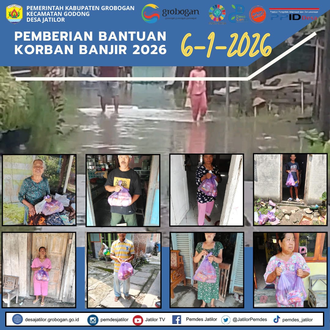 Pemberian bantuan Banjir 2026