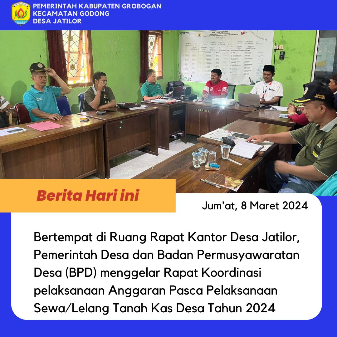 Rakor Pasca Lelang 2024