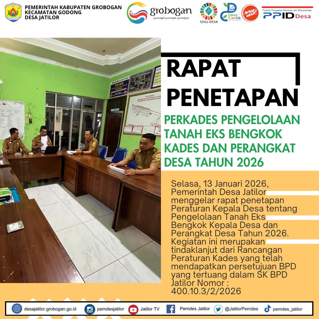 Rapat Penetapan Perkades Eks Bengkok 2026