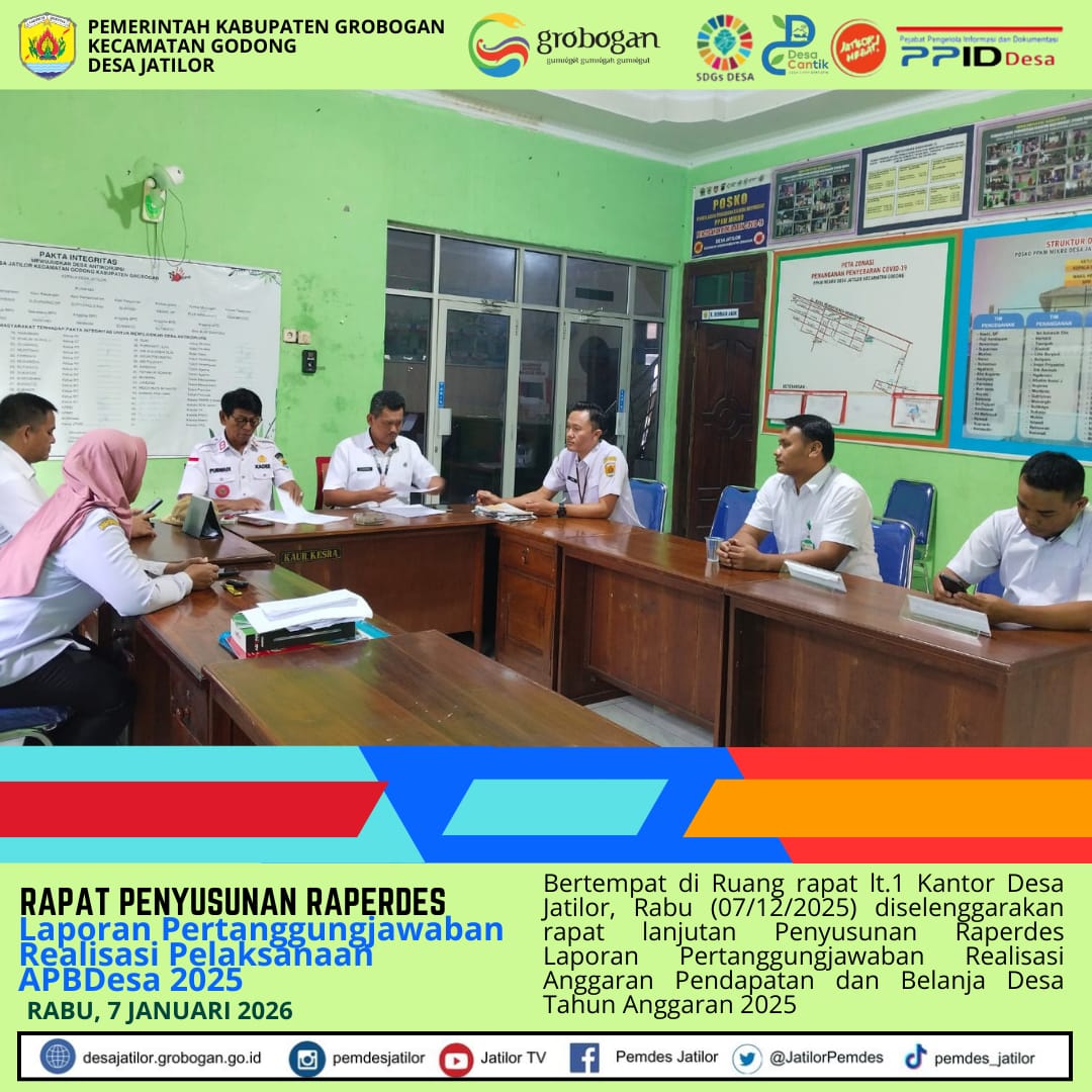 Rapat Tim kedua Raperdes Realisasi 2025